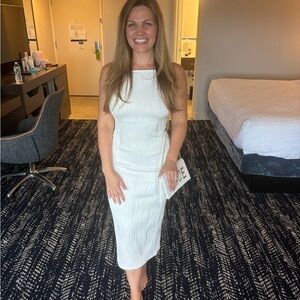 White dress - rehearsal dinner, engagement, bridal